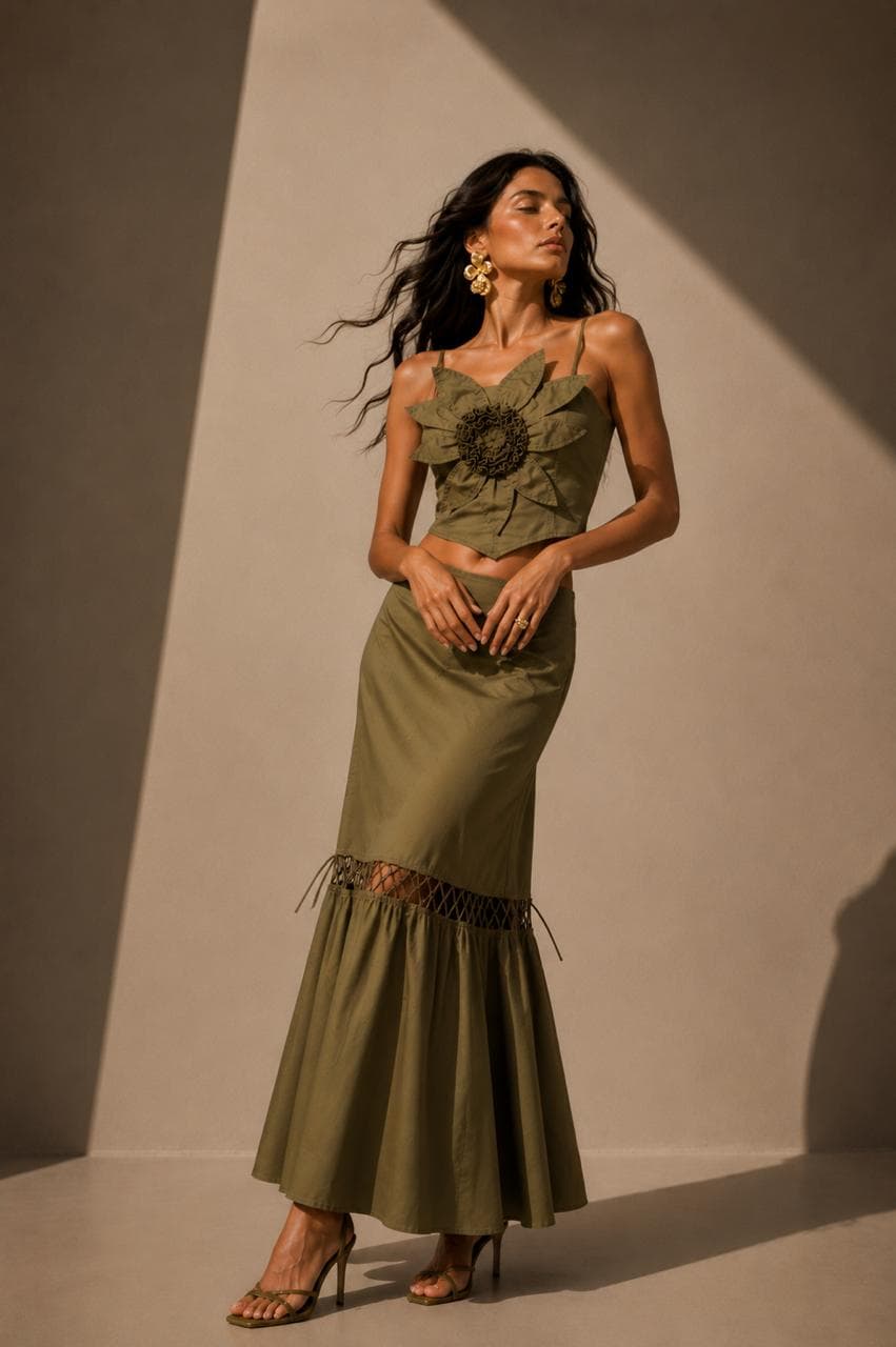 Crop Top Nogal Verde - imagen 2