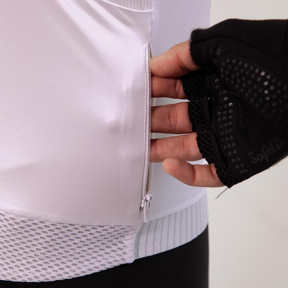 CAMISA CICLISMO MANGA LARGA ESSENTIAL WHITE PARA HOMBRE - imagen 3