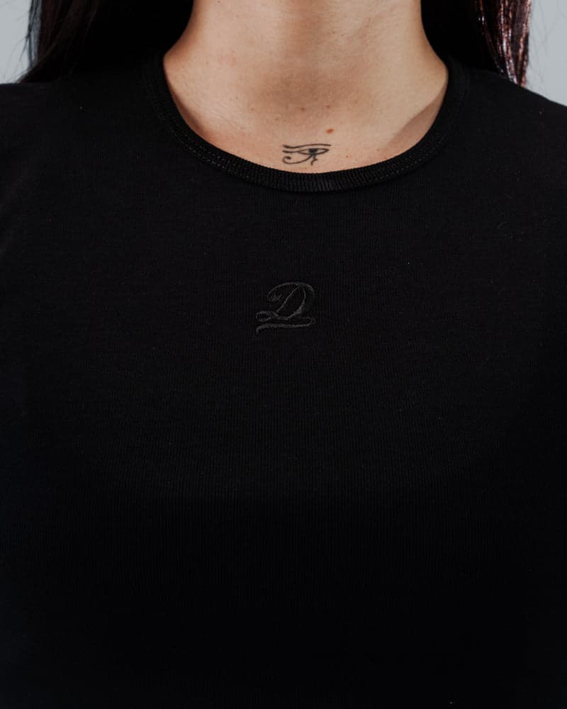 Crop Top Para Mujer Essential Black - imagen 3