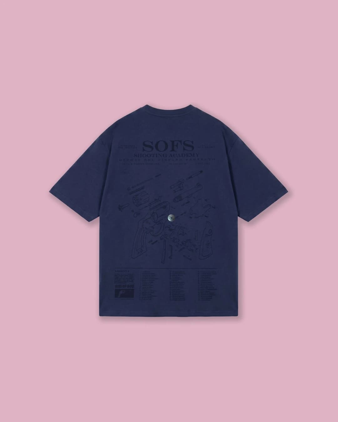 SOFS ACADEMY OVERSIZED T-SHIRT — WASHED BLUE - imagen 3