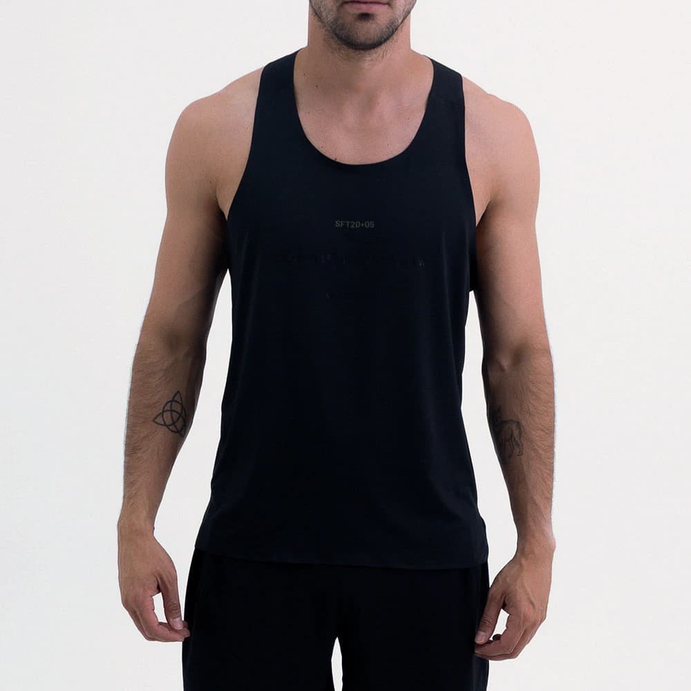 CAMISETA RUNNING MANGA SISA LEVIT BLACK PARA HOMBRE - imagen 3