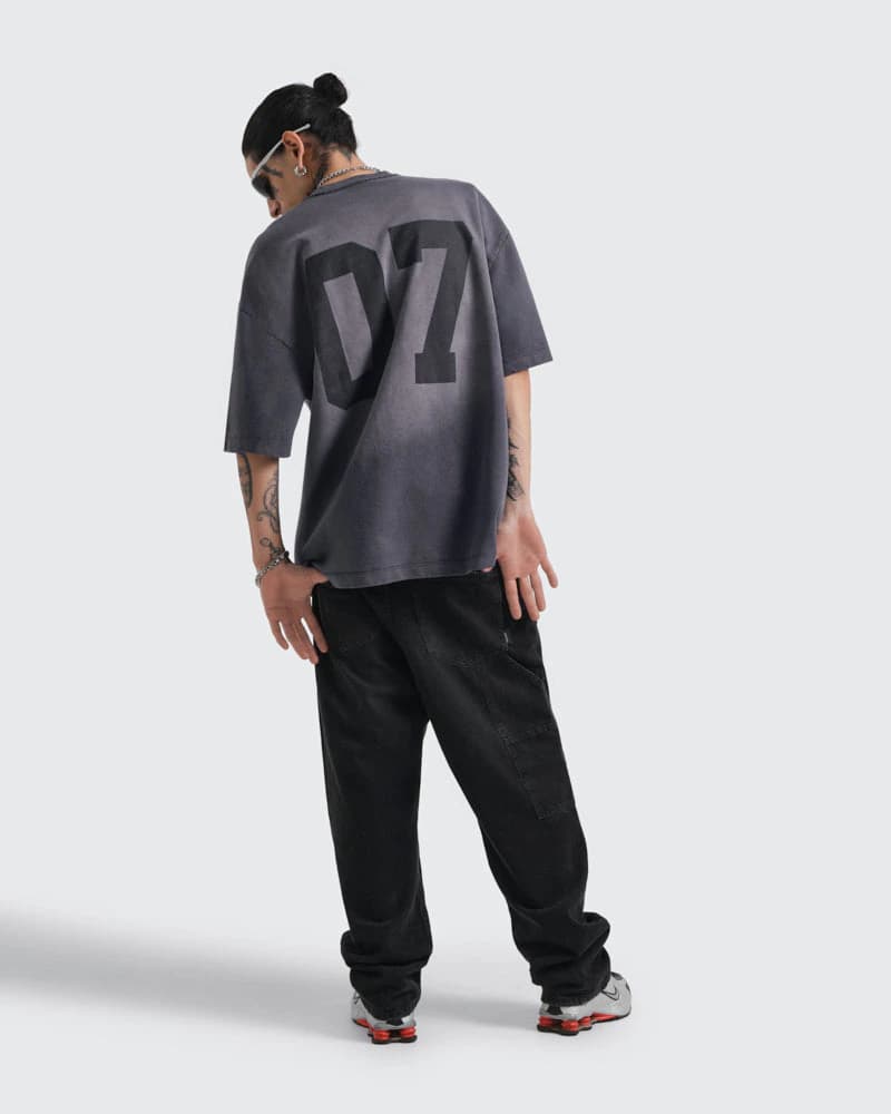 Camiseta Gris Oversize Fearless - imagen 7
