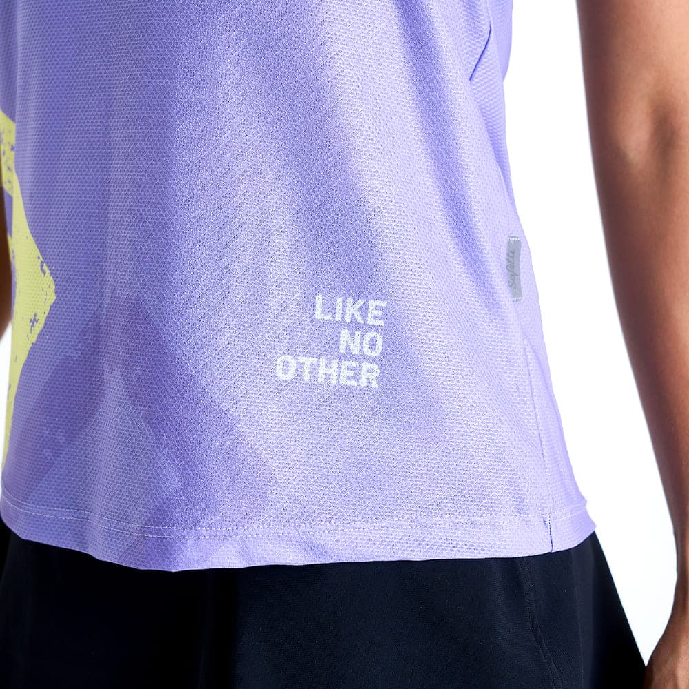 CAMISETA RUNNING MANGA SISA ENGRAVED LILA PARA MUJER - imagen 3