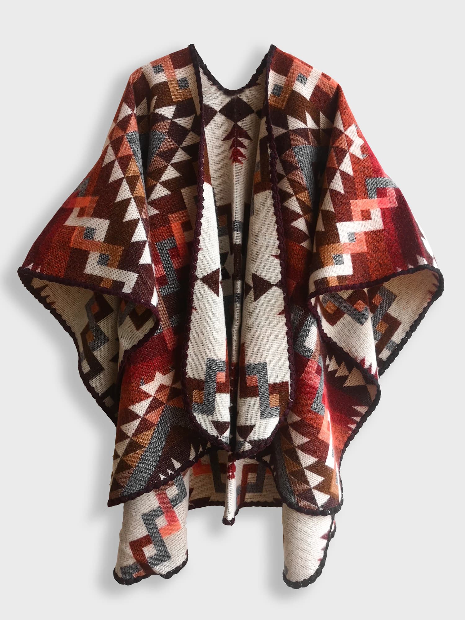 Poncho Étnico,  Rojo - imagen 1