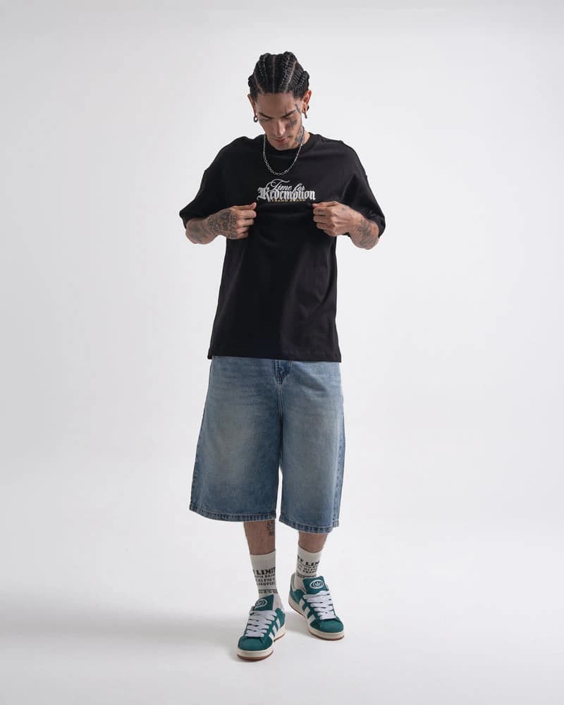 Camiseta Negra Oversize Redemption - imagen 7