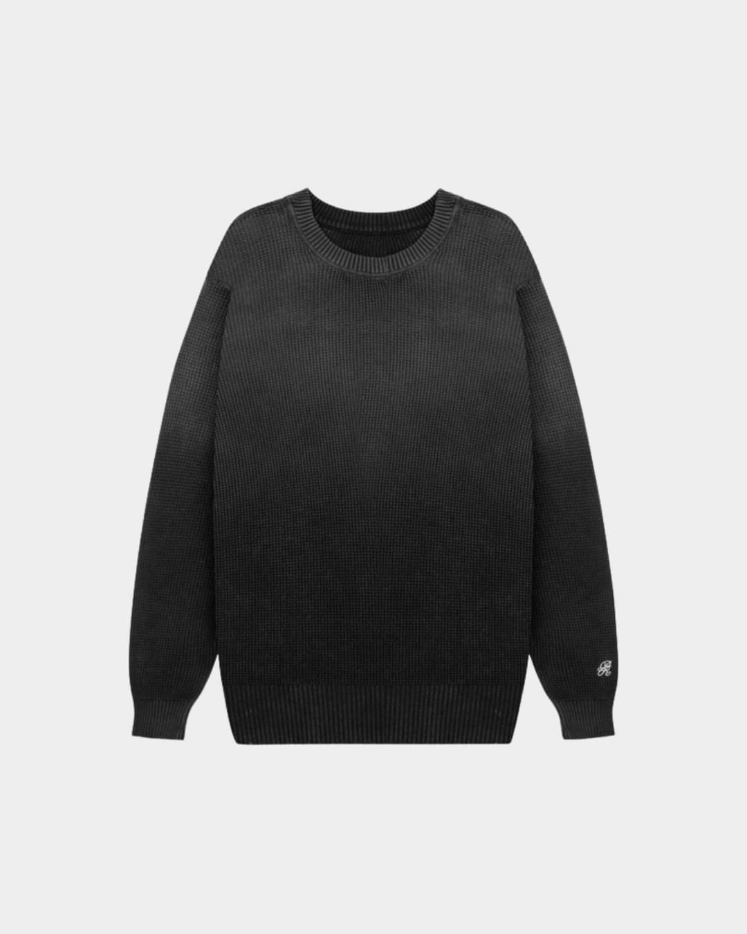 DOPAMINE BLACK KNIT CREWNECK - imagen 1