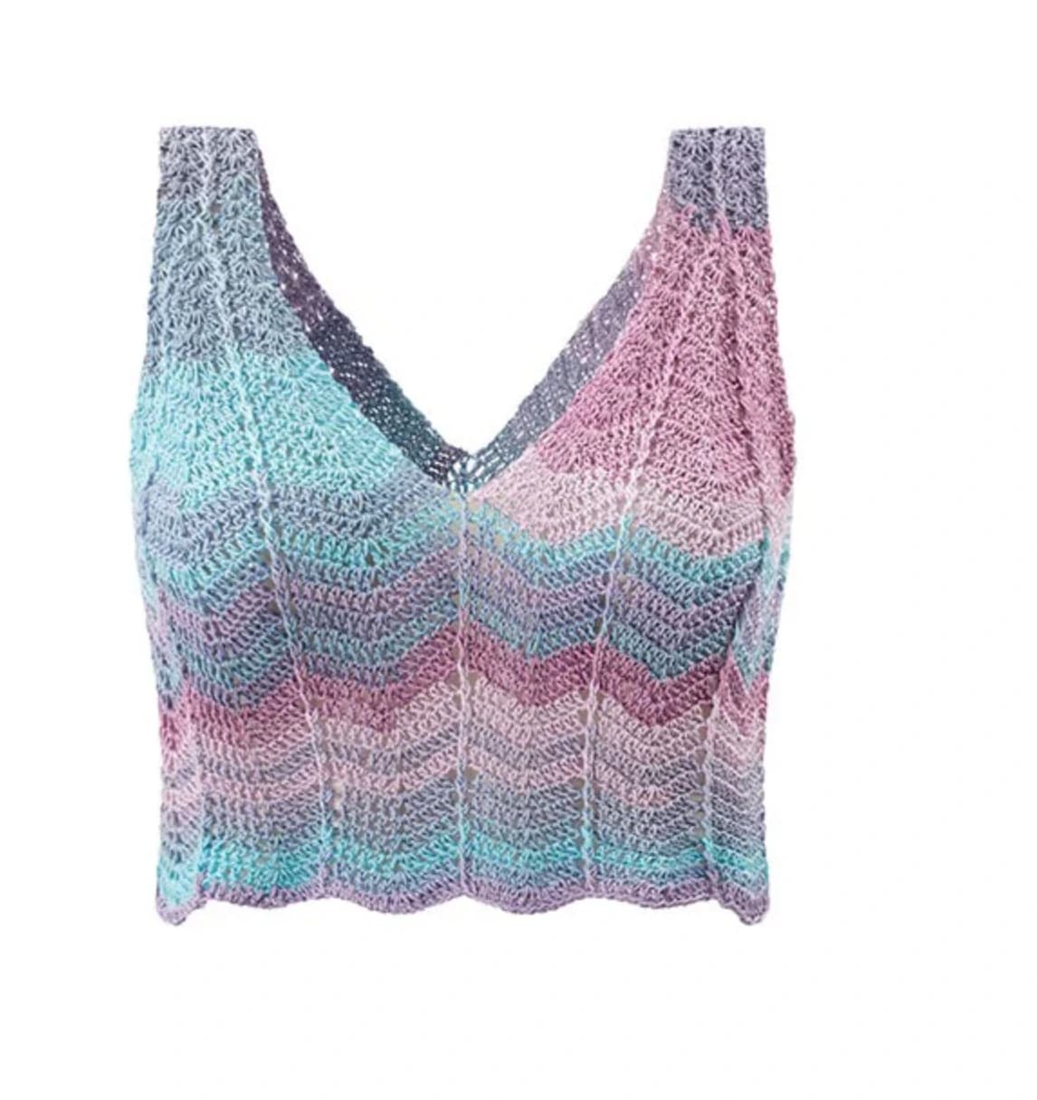 Lilac Multicolor Crop Top - imagen 3