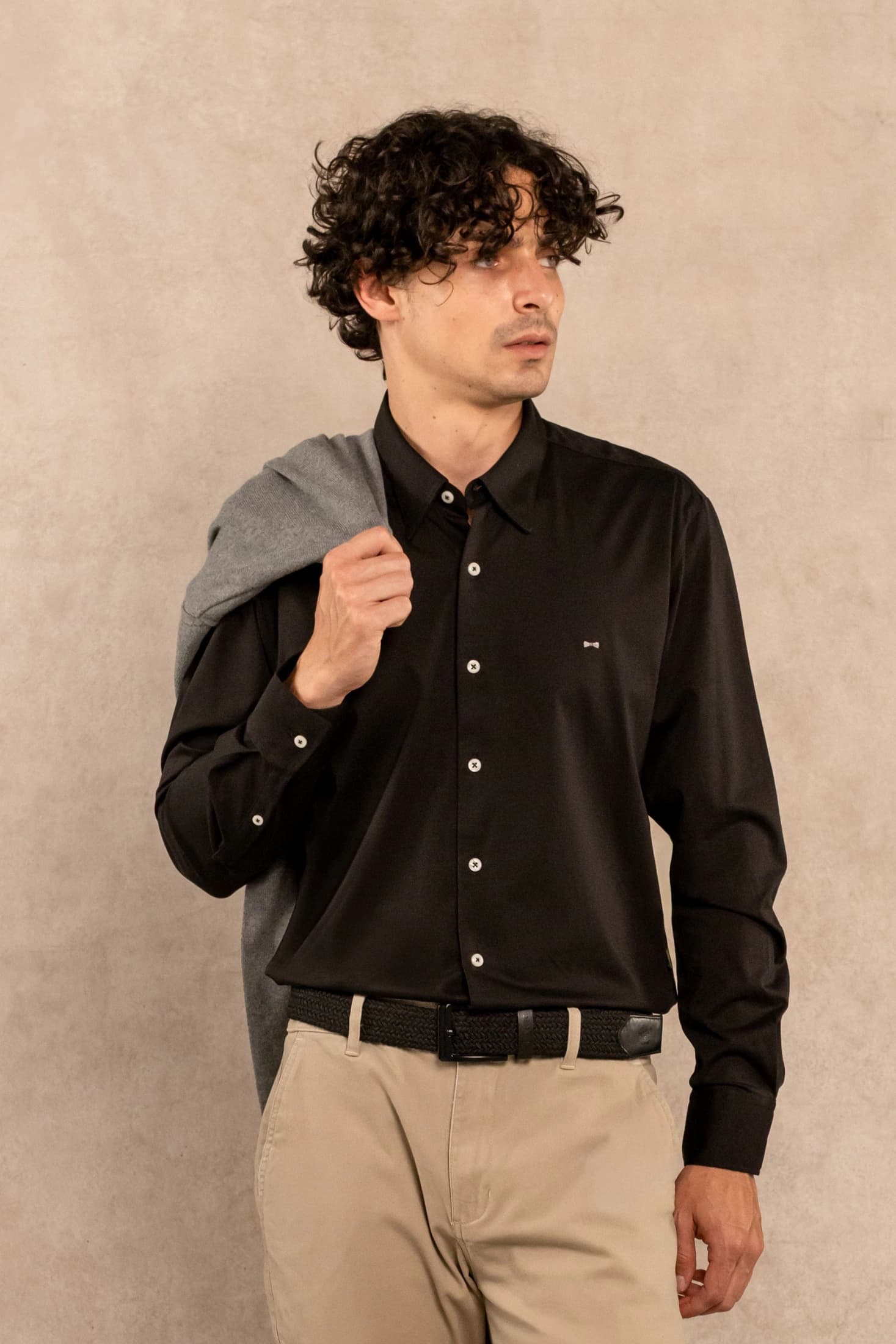 Camisa Jersey Negra