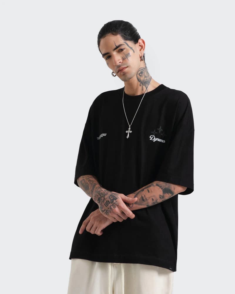 Camiseta Negra Oversize Guardian's - imagen 3