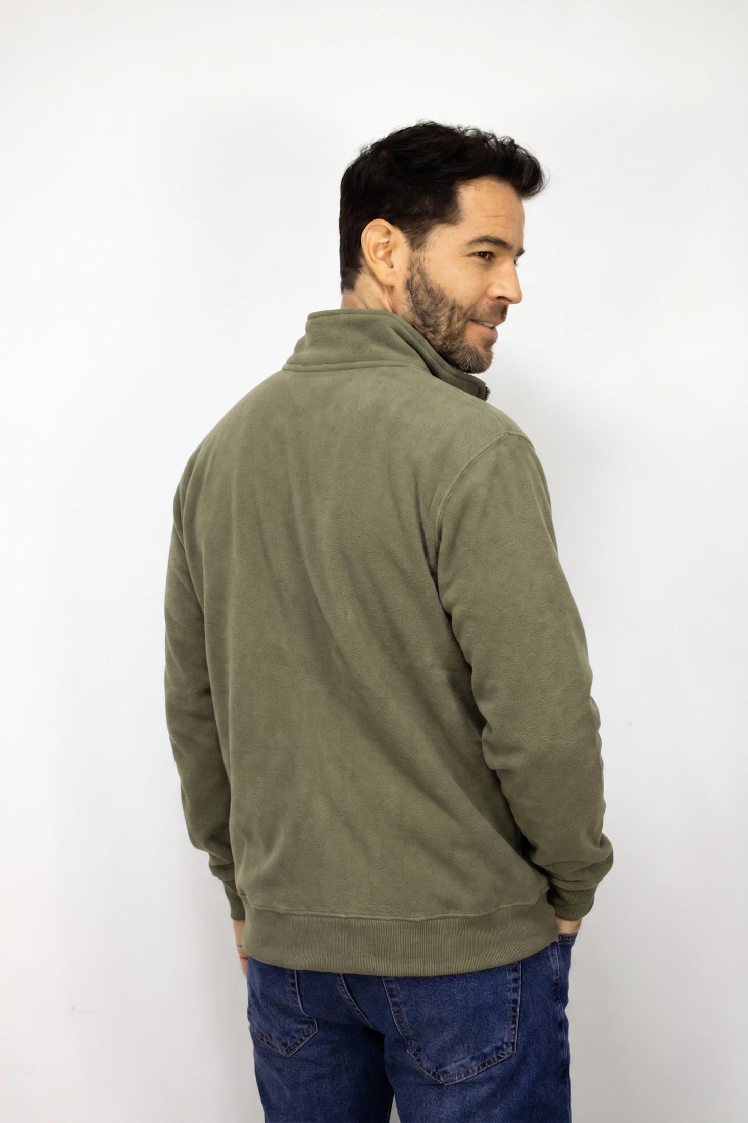 Saco verde con Cremallera para hombre - imagen 4