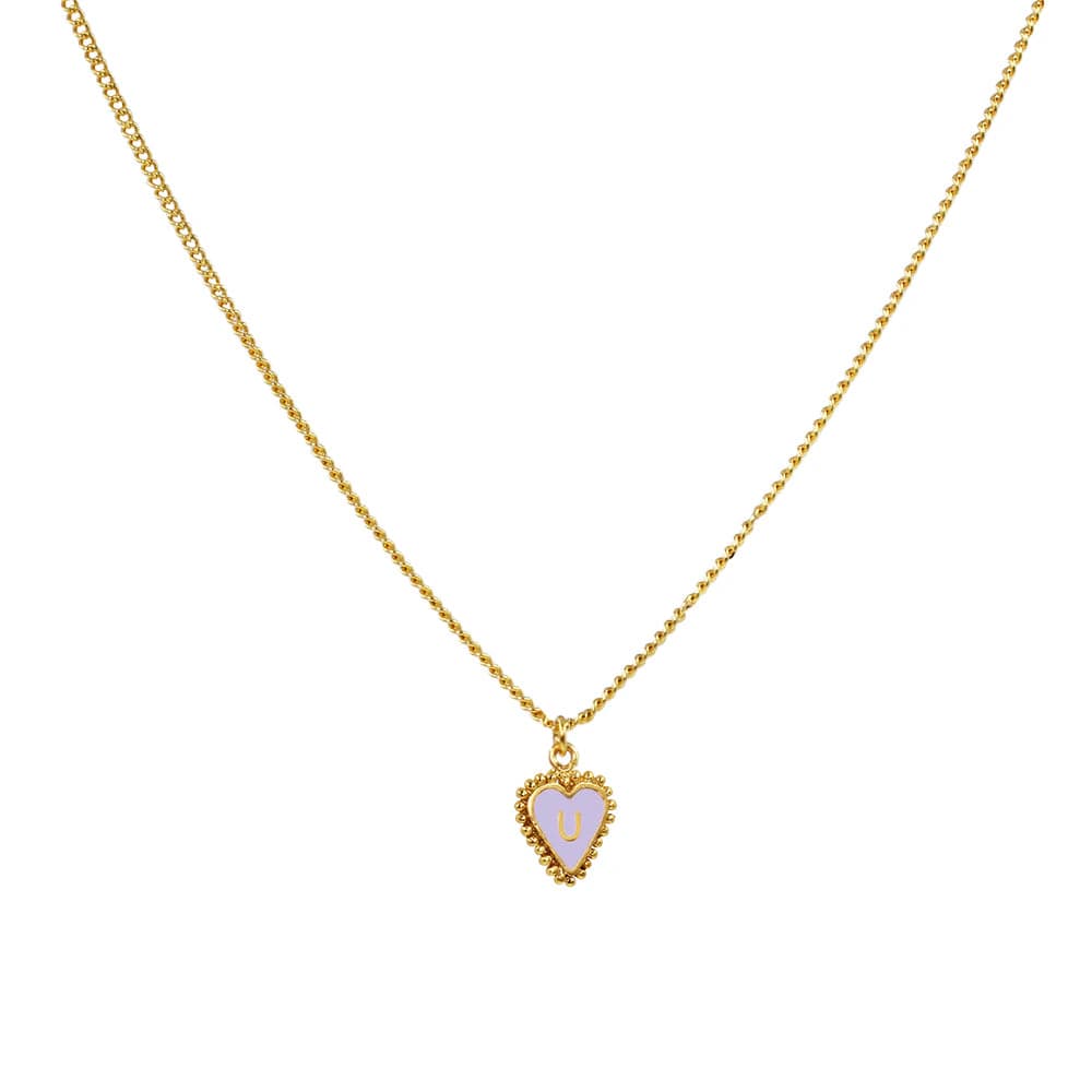 Cadena 1 Letra Heart Morado - imagen 22