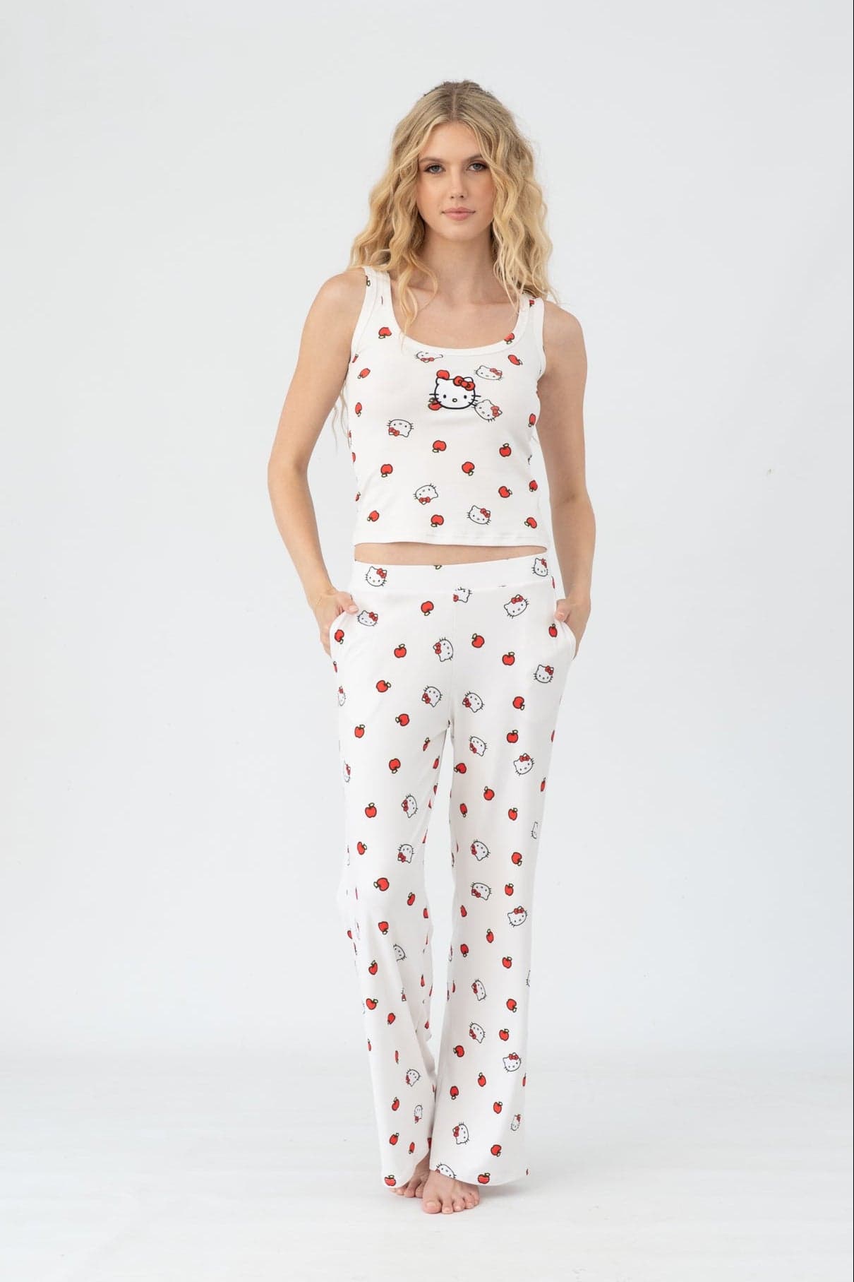 Set pantalon Los Angeles crema - imagen 3