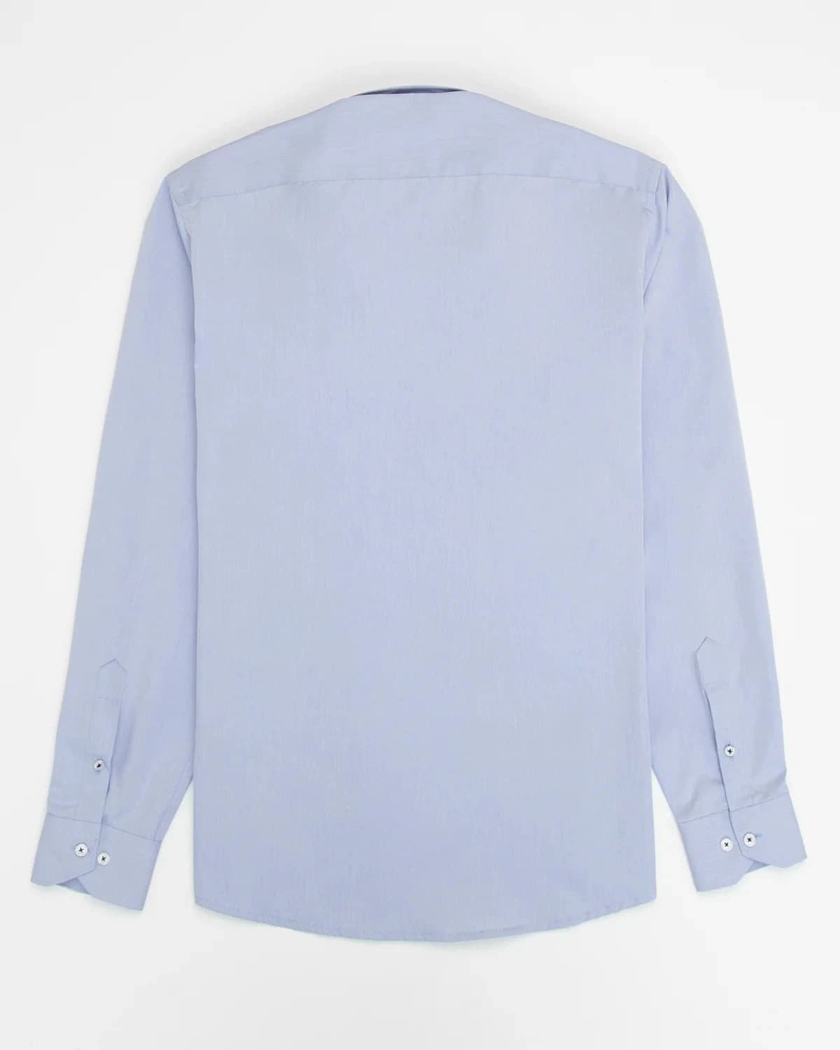 Camisa Sarga Hiladillo France Algodón Azul - imagen 4