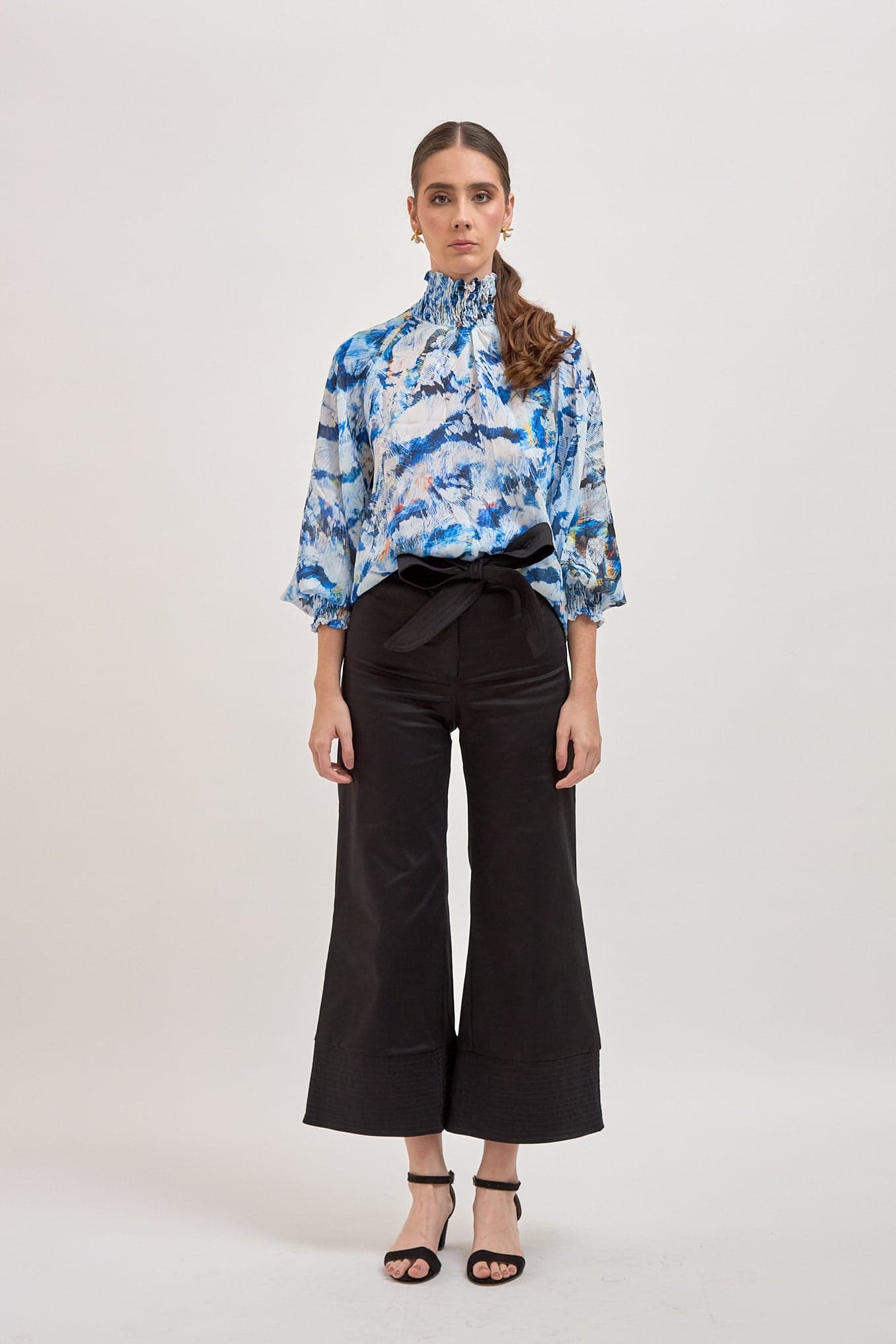 Blusa Brestel Plumas Azul - imagen 8