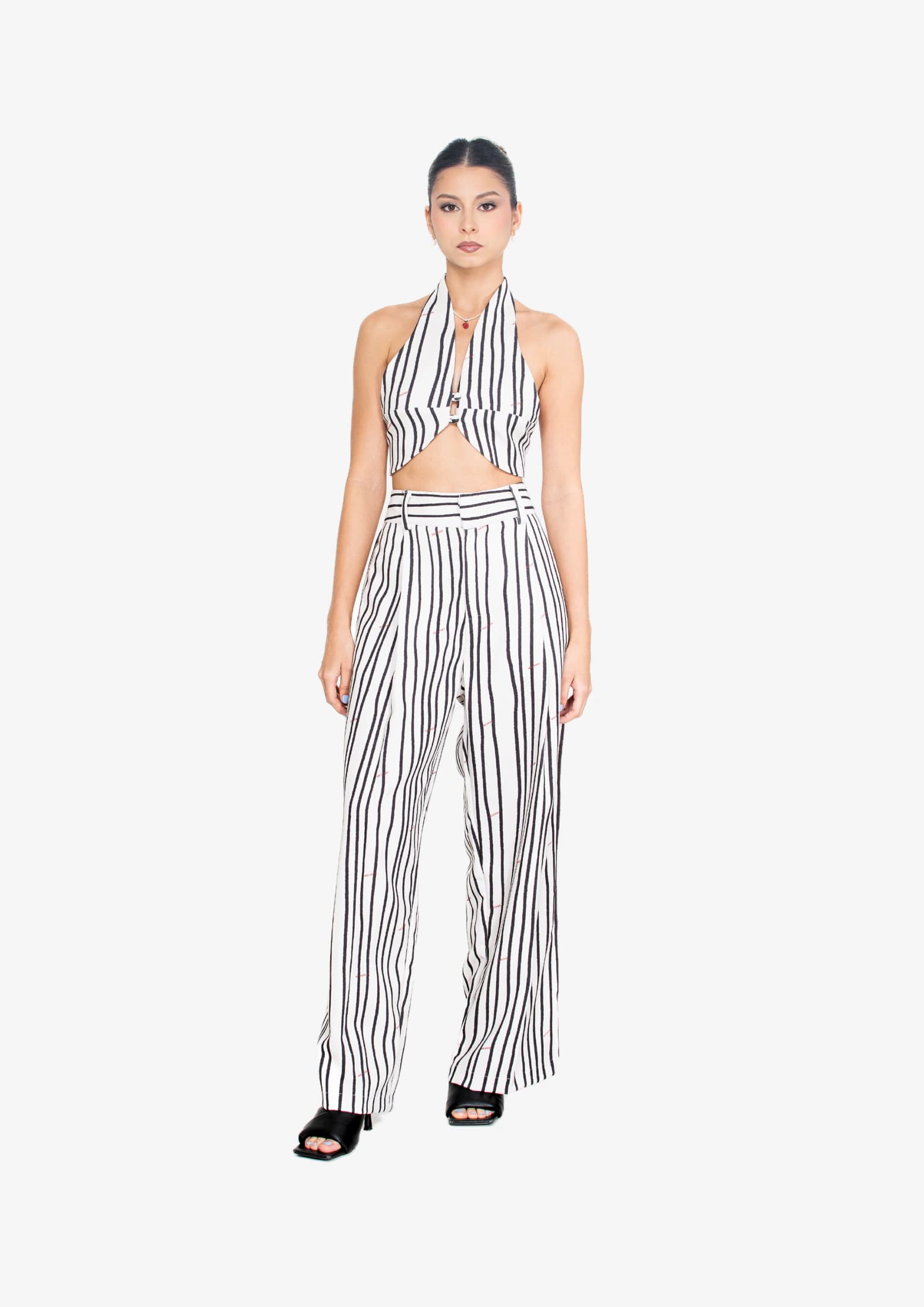 White Stripes Halter Top - imagen 6
