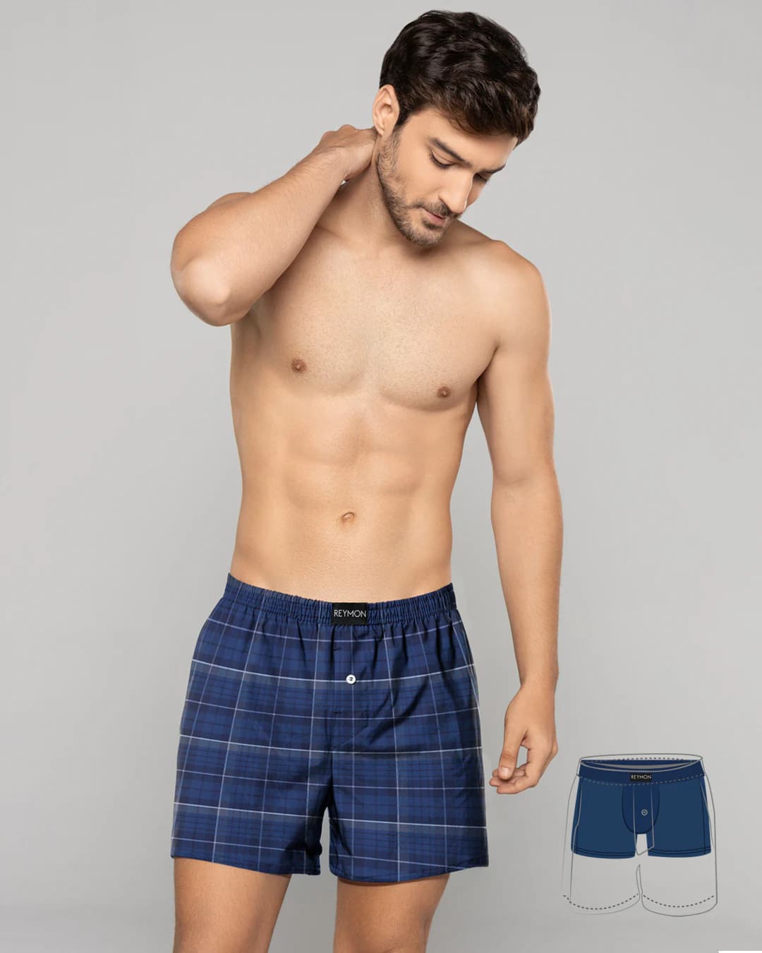 Boxer suelto con boxer interno en poliester Ref. 3052 - imagen 21