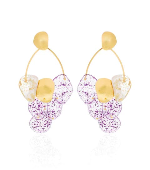 Aretes Grandes de Orquídea Colombiana - imagen 4