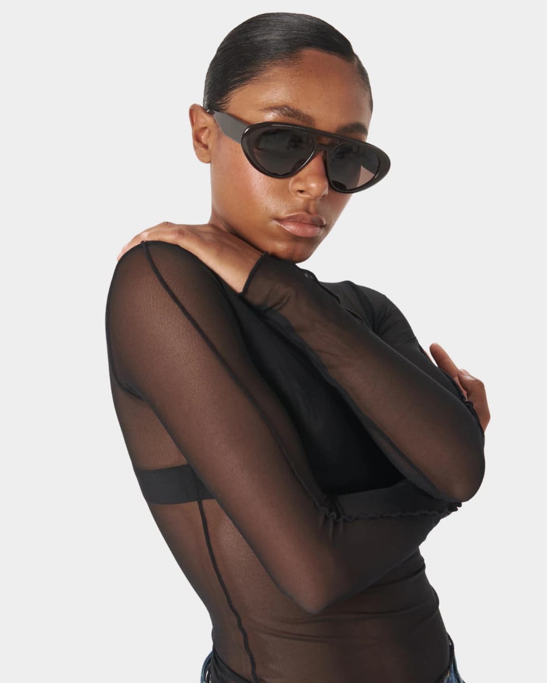 BLACK TRIM TOP - imagen 2