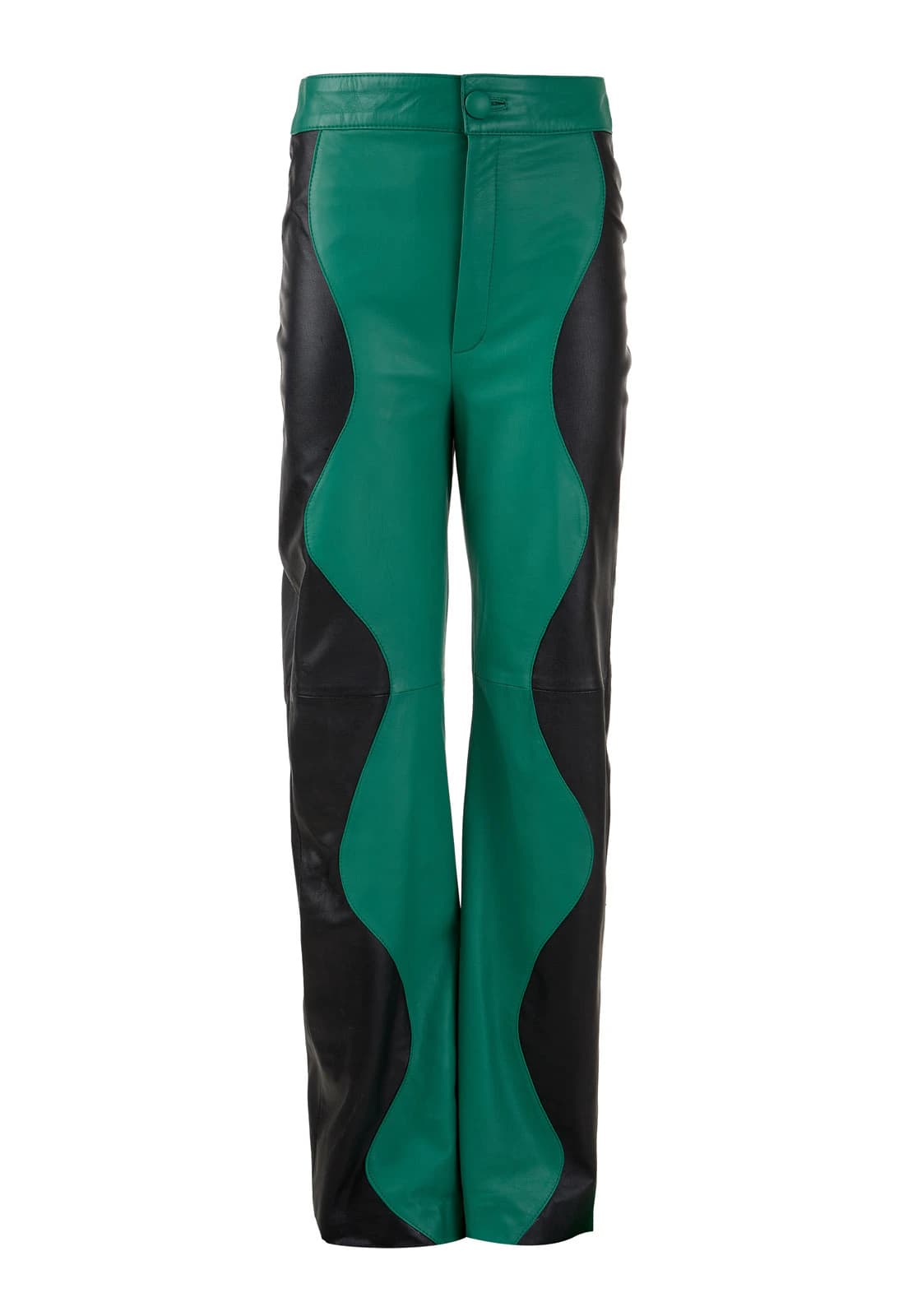 TWO-TONE LEATHER MOUNTAIN TROUSERS