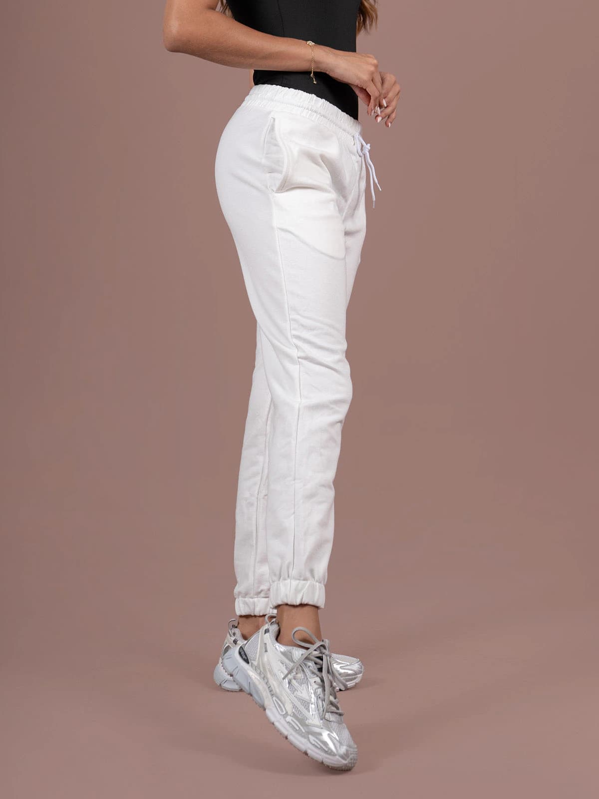 Jogger Elastico Unisex Blanco - imagen 2