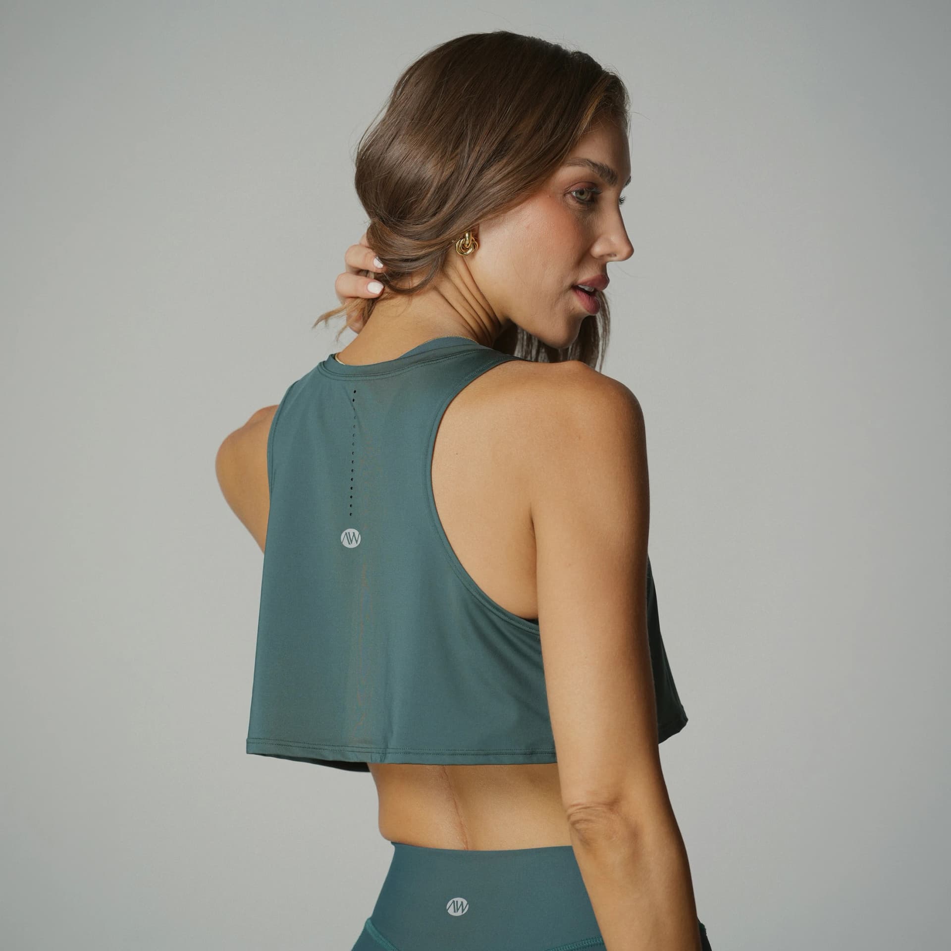 Performance Crop Tank Evergreen - imagen 2