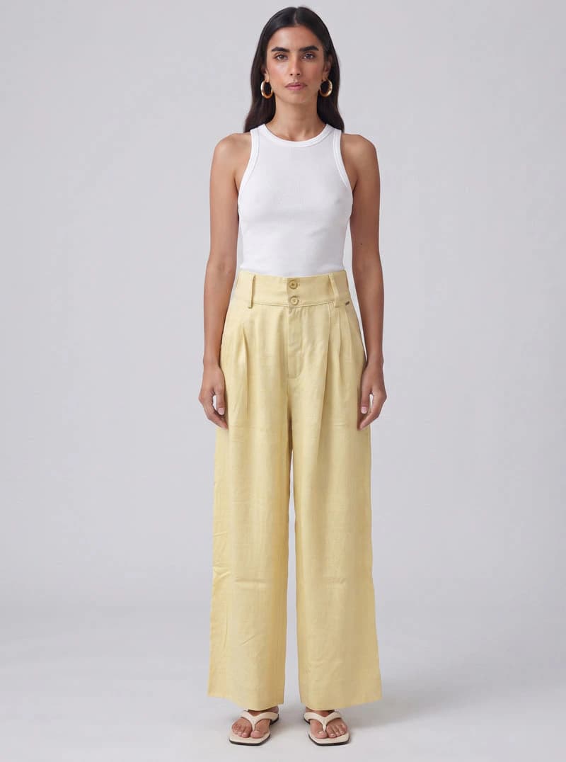 PANTALÓN CANVAS AMARILLO