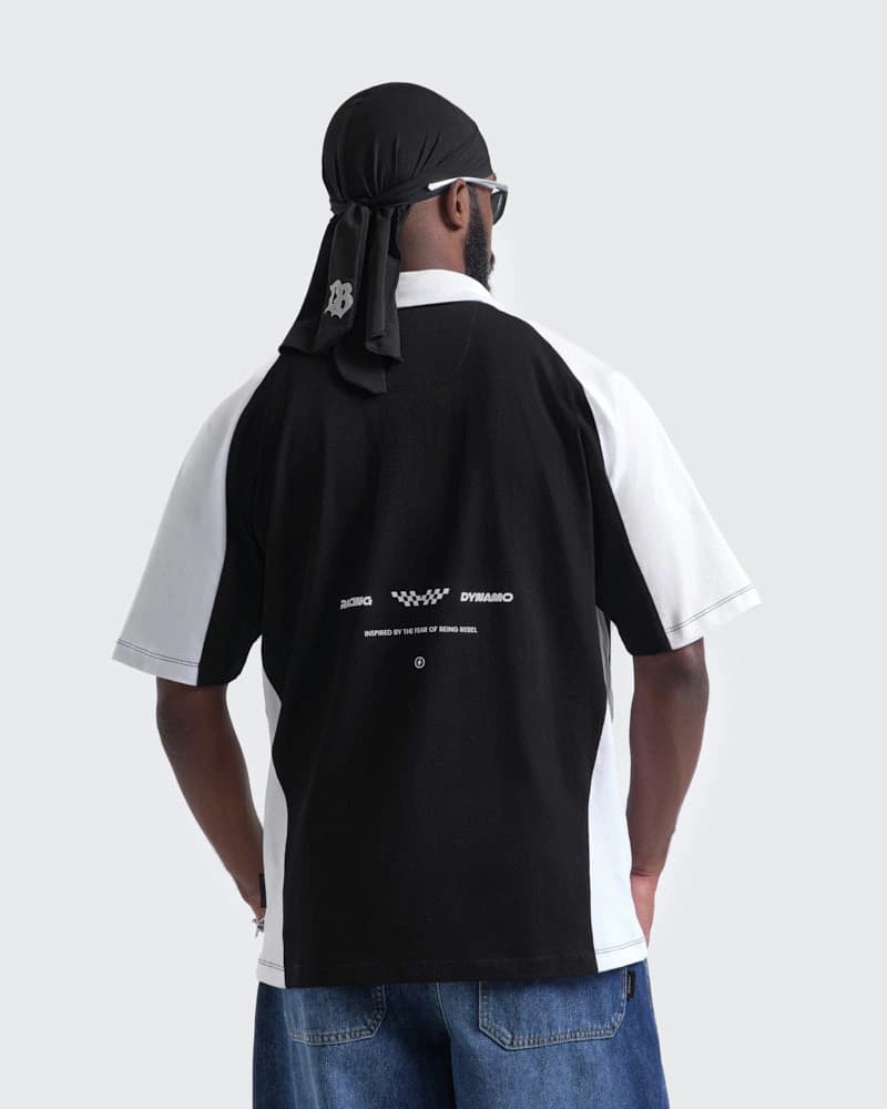 Polo Negro Oversize Fast Lane - imagen 3