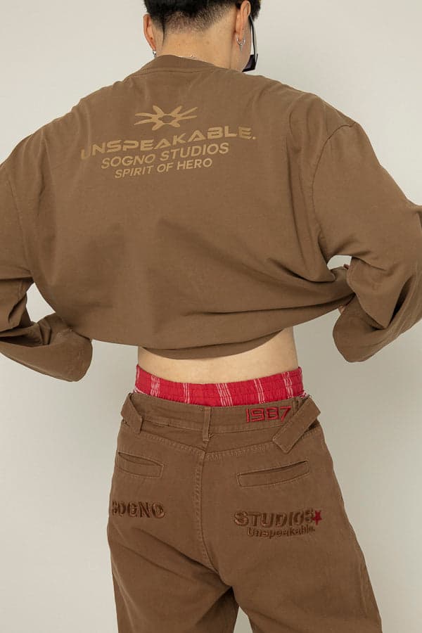 Buzo Unspeakable Long Sleeve-Marrón - imagen 4
