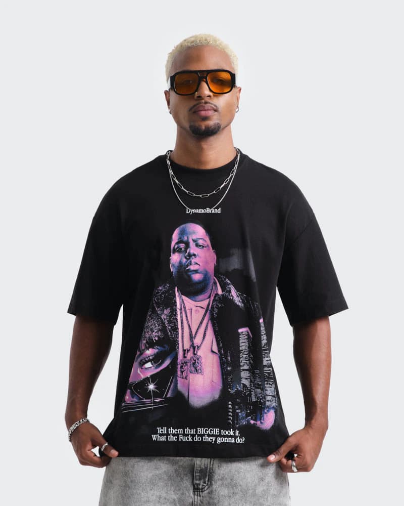 Camiseta Negra Oversize Legends - imagen 1