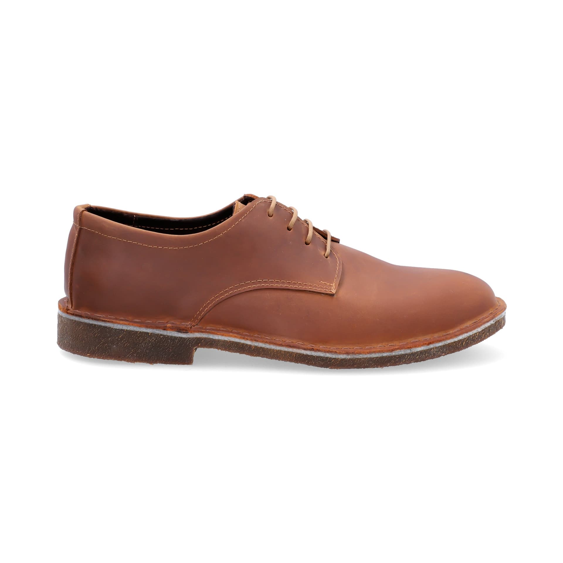 Zapatos Lisos Cuero Graso Café - imagen 2