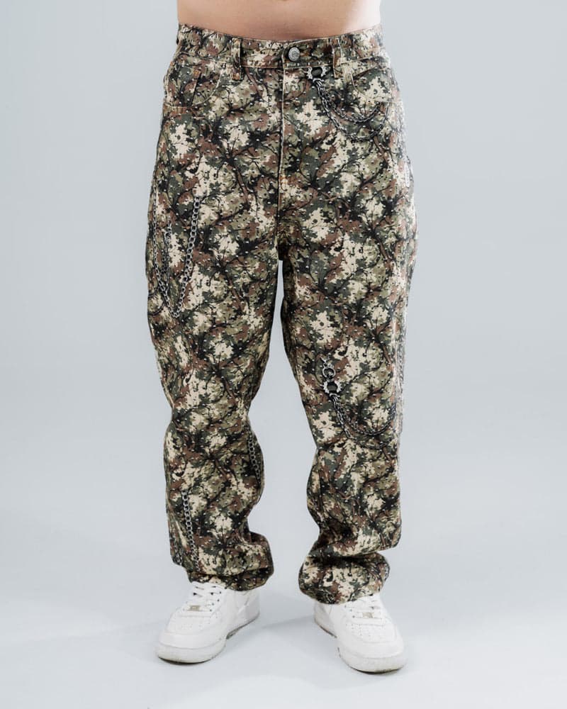 Jean Baggy Camuflado con Cadenas - imagen 6