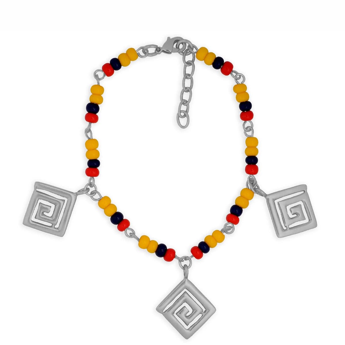 Pulsera Colombia en chaquira checa decoración típica Calima - imagen 1
