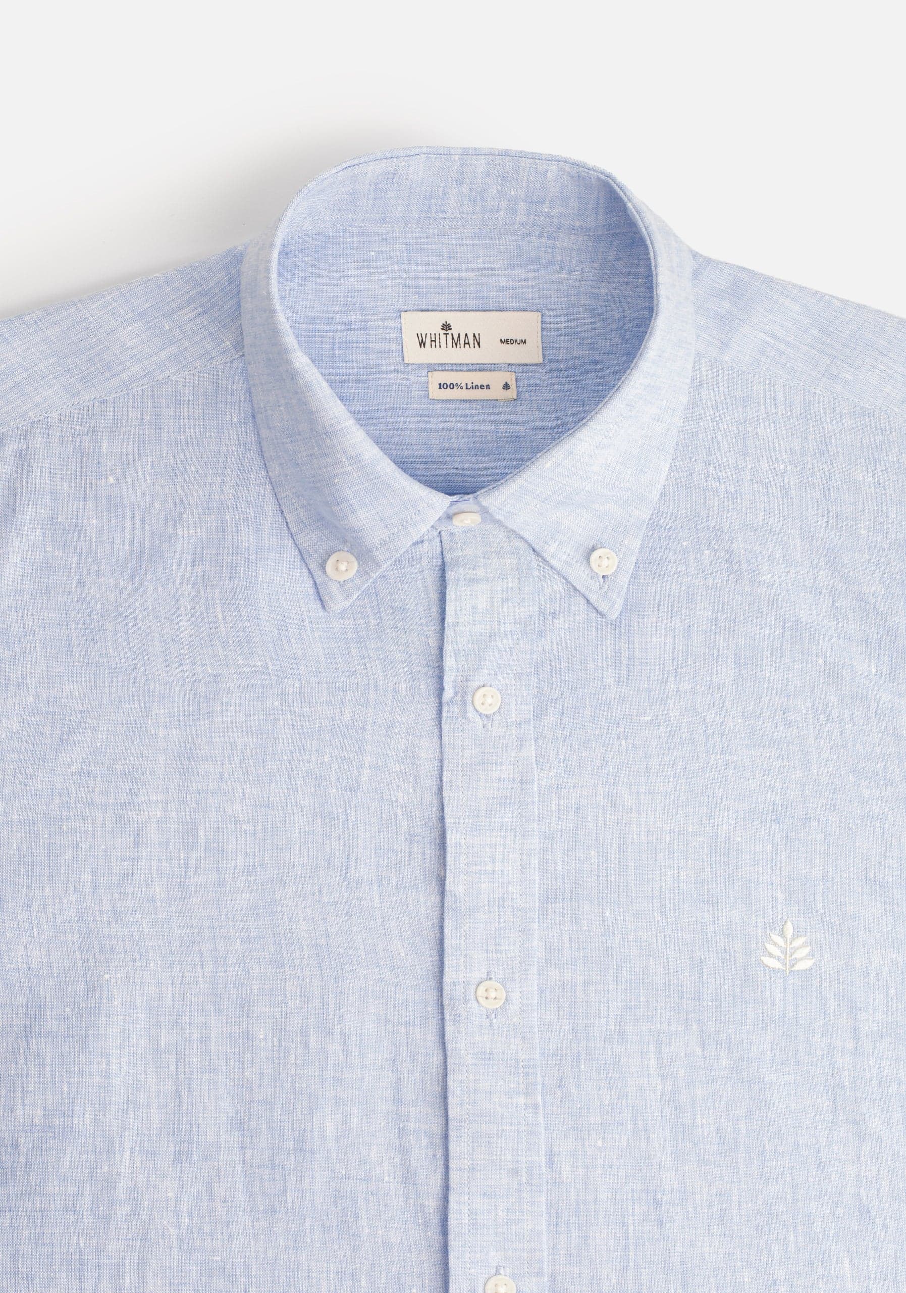 Camisa H CBD Lino L-Mar Azul Claro - imagen 2