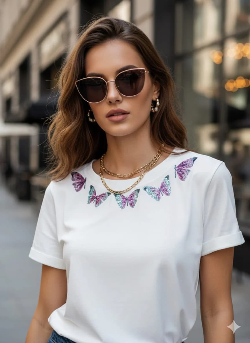 CAMISETA SHINY BUTTERFLY - imagen 2