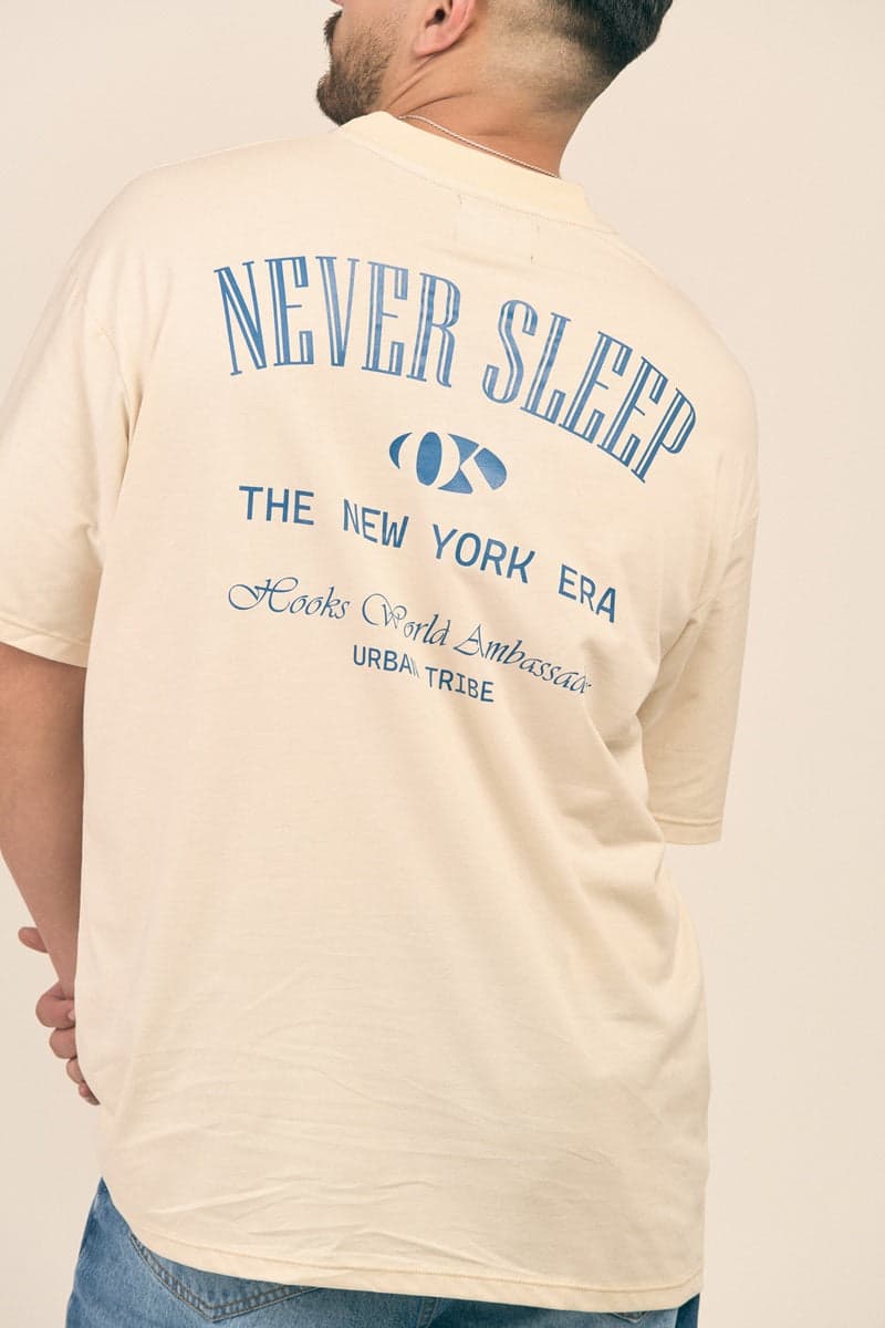 OVERSIZE 200GR BEIGE NEWYORKING - imagen 1