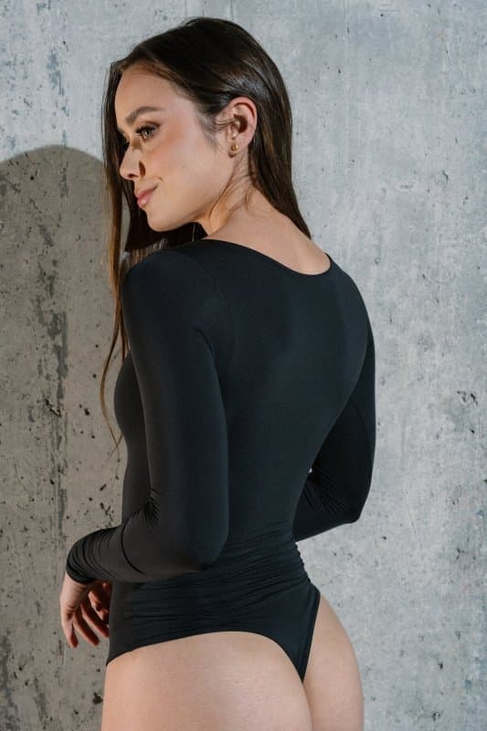 Long Sleeve bodysuit Flow Negro - imagen 3
