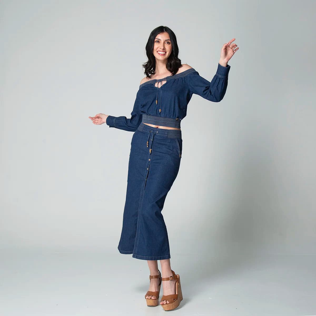 Falda Denim Slim Jari - imagen 1