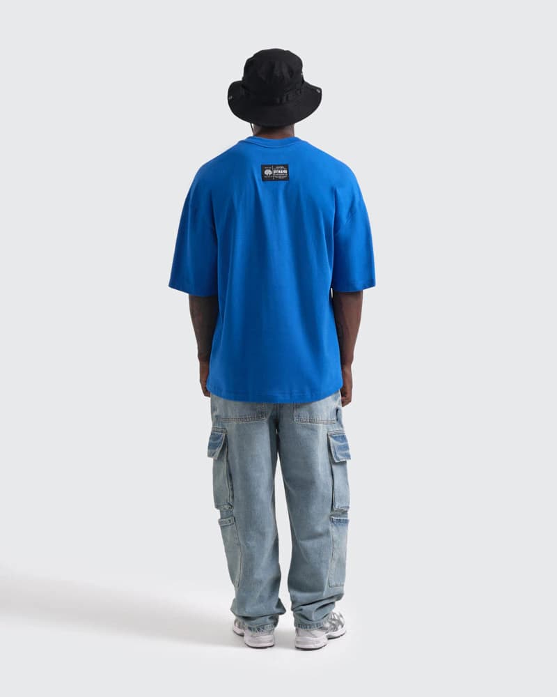 Camiseta Azul Oversize Rebels Club - imagen 6