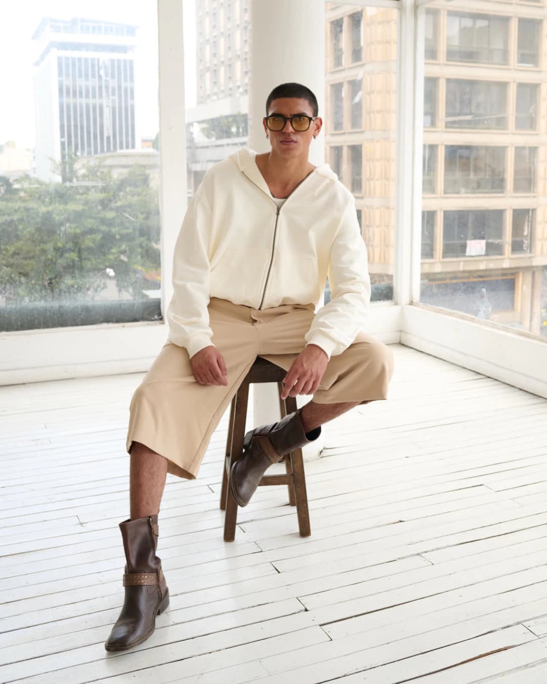 UNSEEN HOODIE IVORY - imagen 3