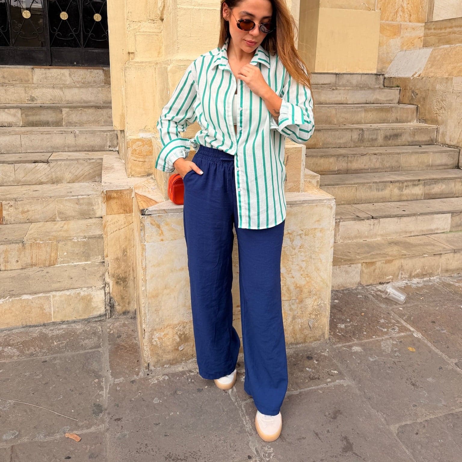 Pantalón Palma Azul