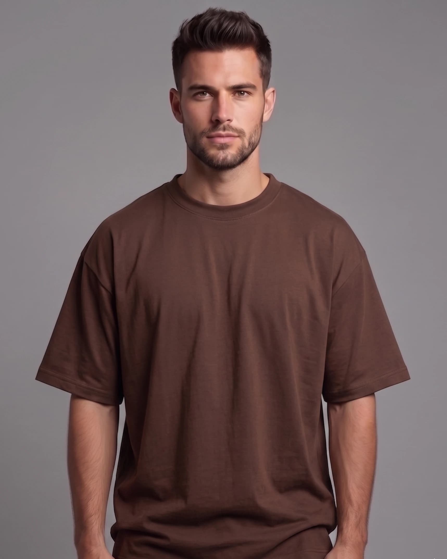Camiseta Fist Basica Premium Stretch Cafe - imagen 1