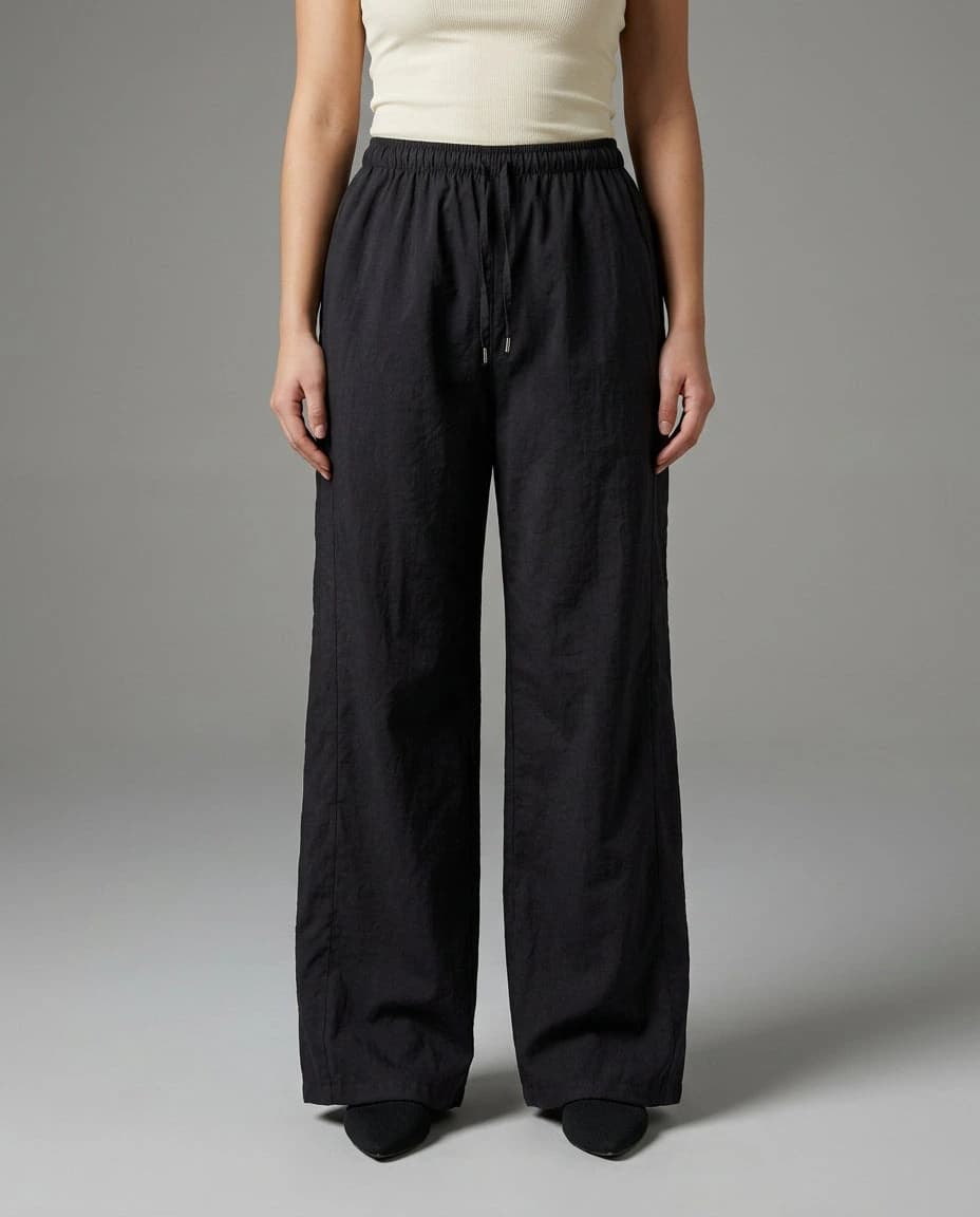 Pantalón Negro Jaspeado