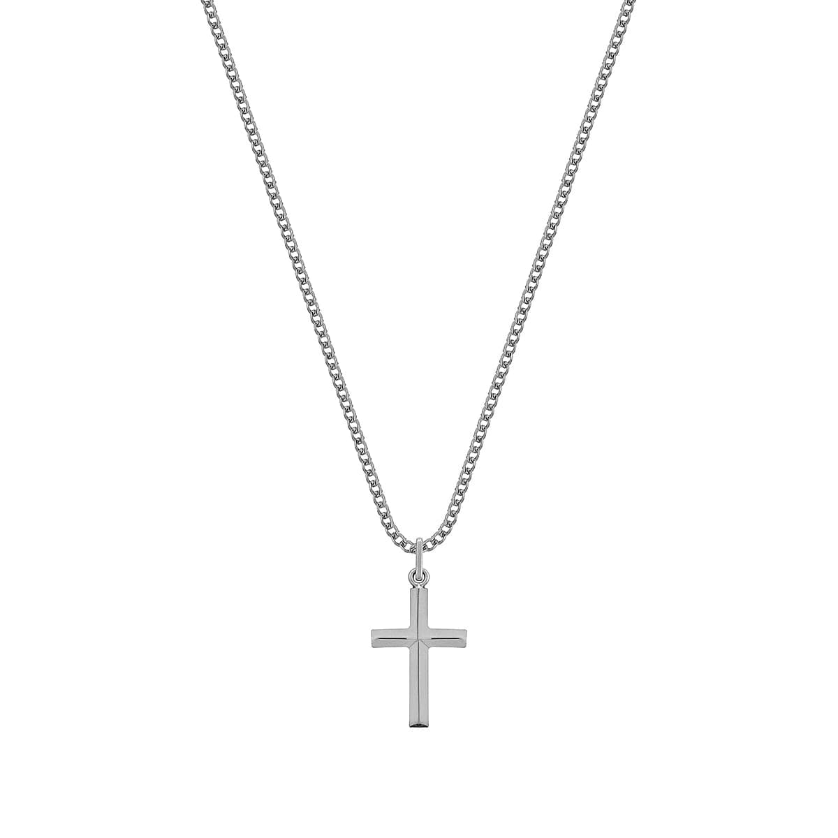 CROSS NECKLACE | CADENA EN FORMA DE CRUZ EN PLATA LEY 925
