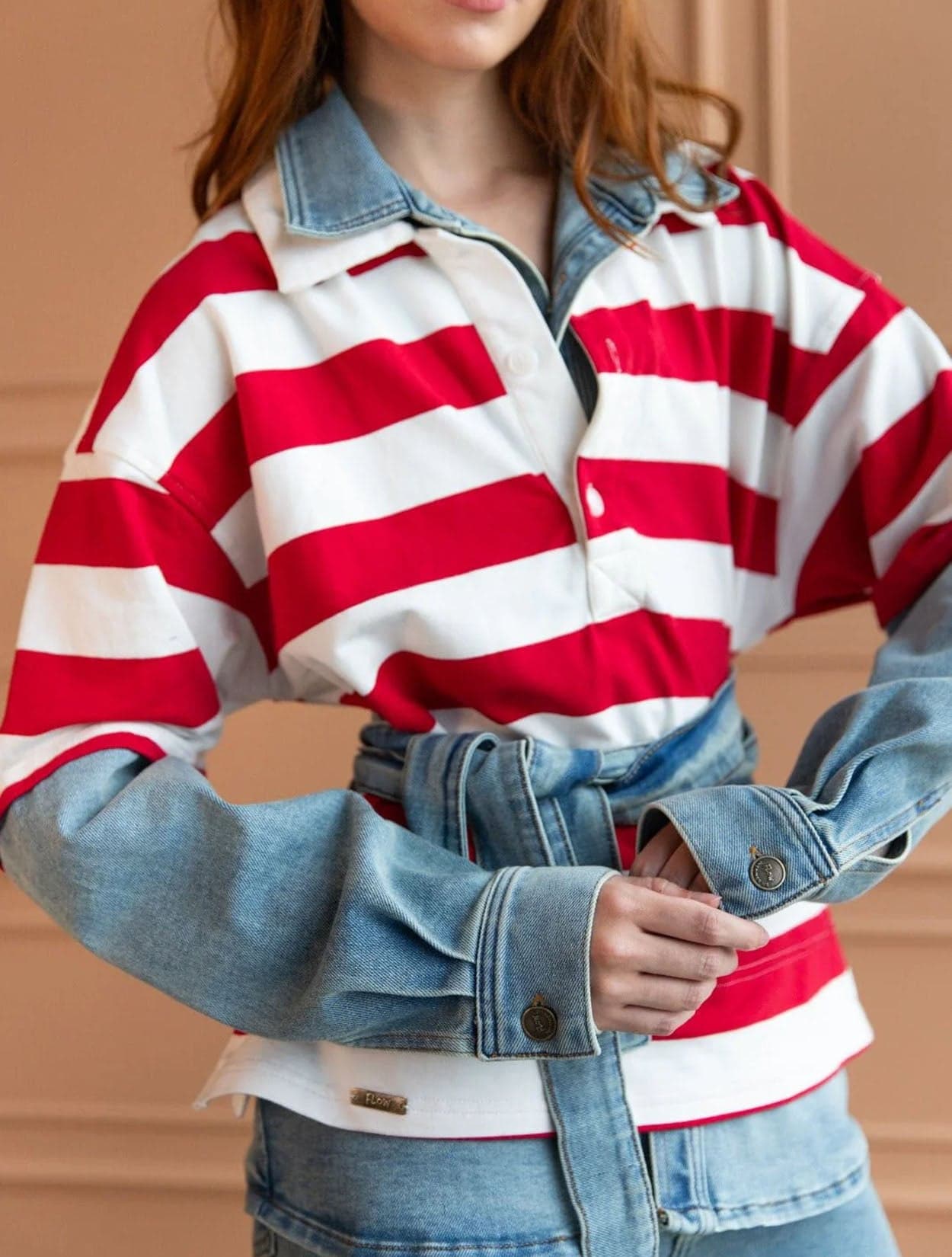 CAMISA POLO PREPPY LOVE RED