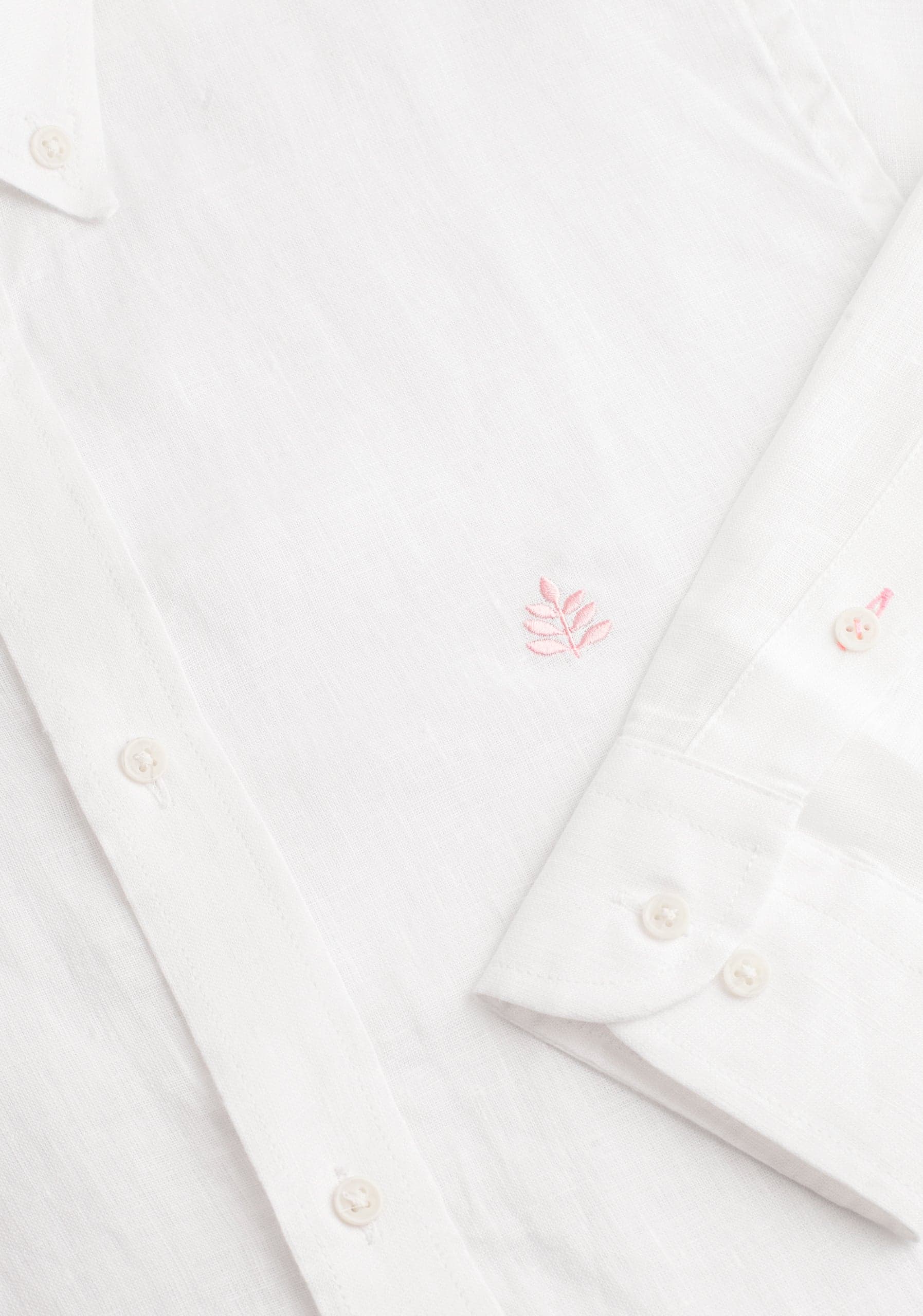 Camisa H CBD Lino L-Ros Blanco - imagen 2