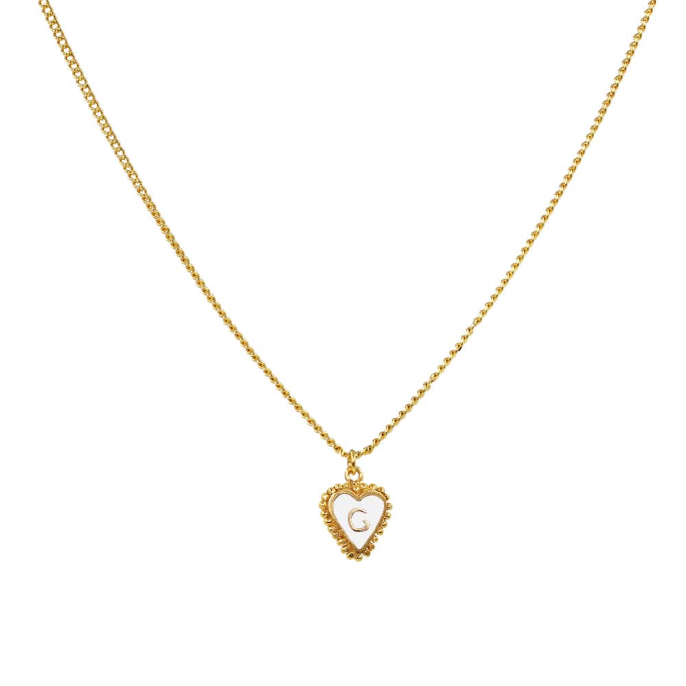 Cadena 1 Letra Heart Blanco - imagen 8