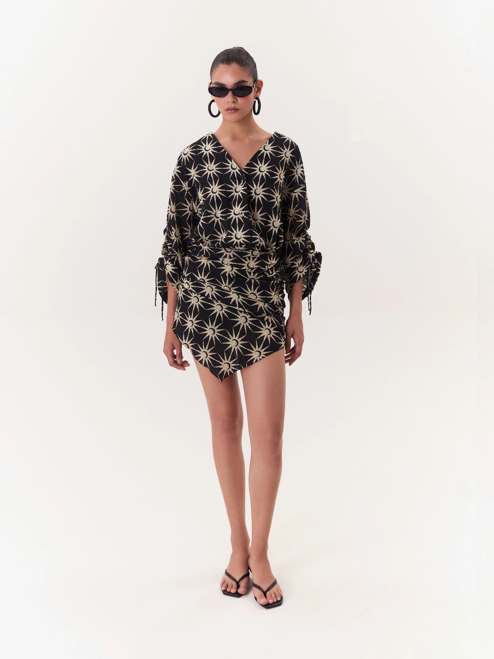 Wrap Dress Solar - Negro