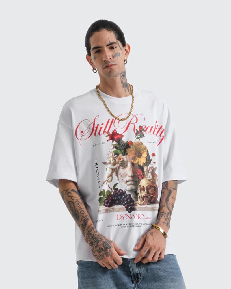 Camiseta Blanca Oversize Still - imagen 1