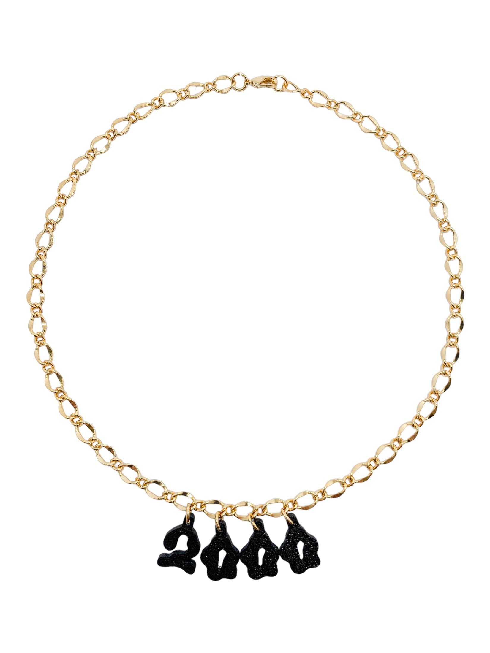 3D custom necklace 4 letters - imagen 2