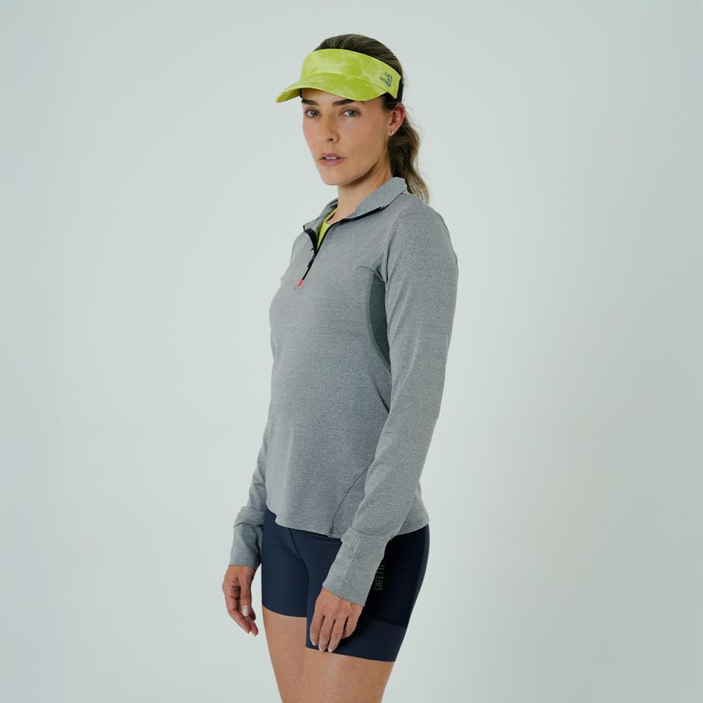 CAMISETA RUNNING MANGA LARGA ACTIVE GRAY PARA MUJER - imagen 2